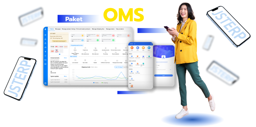 JST ERP OMS Sistem manajemen pesanan dan stok untuktoko berskala menengah hingga besar dimedia sosial dan e-marketplace