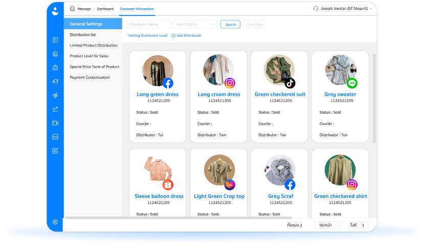 Support for managing multiple platforms and multiple stores
